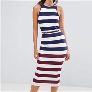 Ted Baker London Yuni Rowing Stripe Dress
